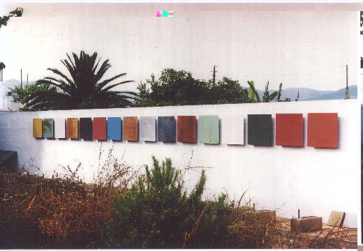 Installation 16 Farben, Finca, Spanien