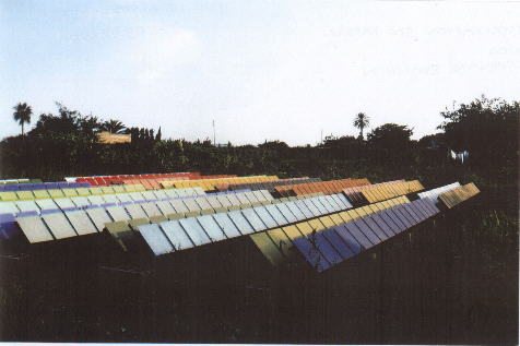 Installation 500 Tafeln, Finca, Alcanar, Spanien